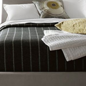 Room & Board Washable Wool Striped Blanket